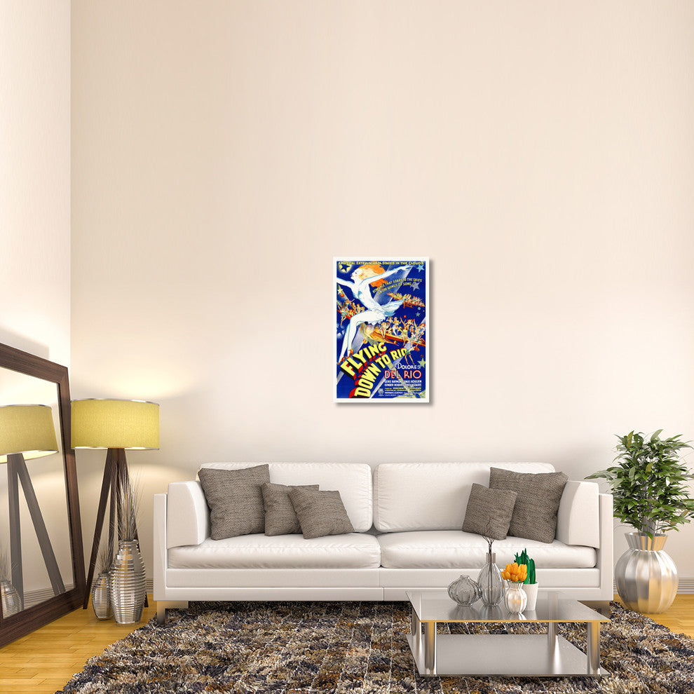 "Flying Down To Rio" Stretched Canvas Giclee by Hollywood Photo Archive, 24x36"