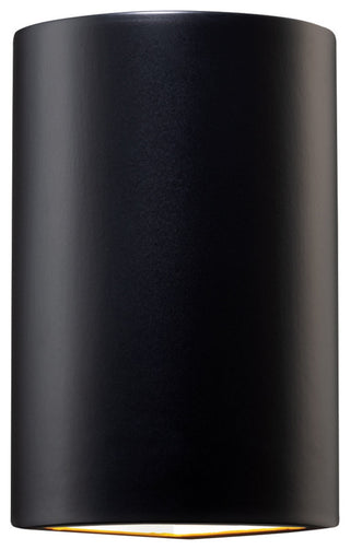 Ambiance Cylinder Corner Sconce Wall Sconce, Matte Black, Dedicated LED
