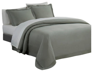 Lyocell Duvet Cover Set, Super King, Sage, 3 Piece