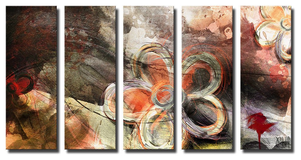 Painted Petals XVI Canvas Wall Art , 2-Piece Set