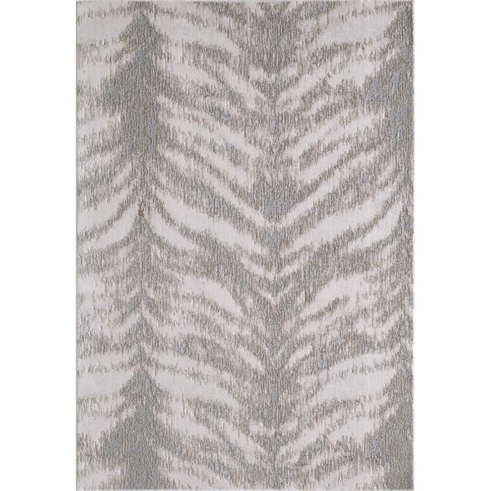 KAS Luna 7140 Birch Platinum Area Rug, 5'3"x7'7"