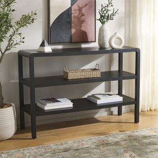 Safavieh Omara 2 Shelf Console Table, Black