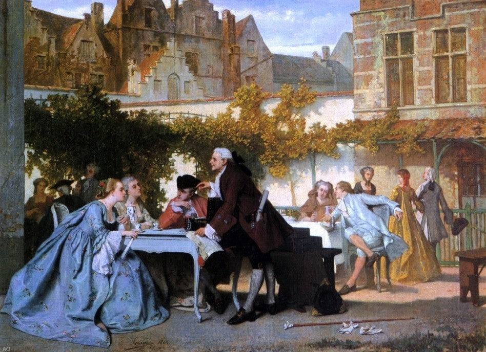 Auguste Serrure The Notary, Gallery Wrapped Canvas Print, 18"x27"