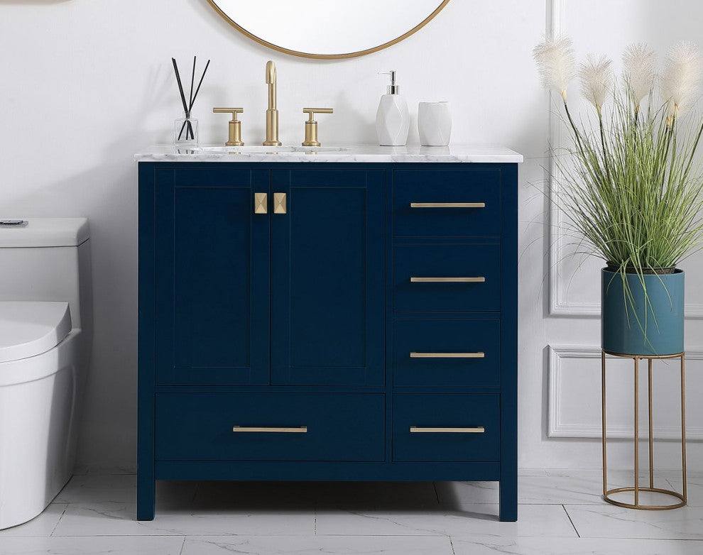 Elegant VF18936BL 36"Single Bathroom Vanity, Blue