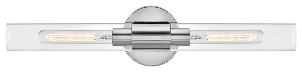 Lark Shea 24" Two-Light Bath Vanity Fixture, Chrome