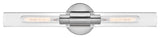 Lark Shea 24" Two-Light Bath Vanity Fixture, Chrome