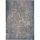 KAS Luna 7131 Silver/Blue Natural Area Rug, 9'10"x13'2"