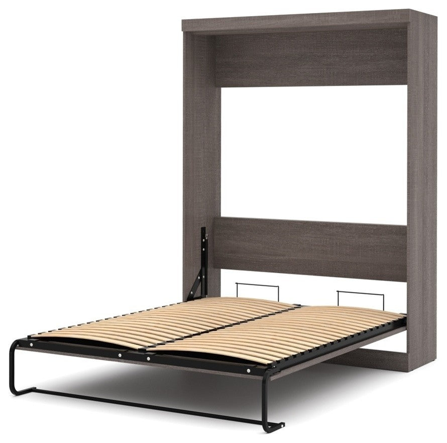 Bestar Nebula By Bestar 115 Queen Wall Bed Kit, Bark Gray
