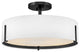 Hinkley Halle Medium Semi-Flush Mount, Black
