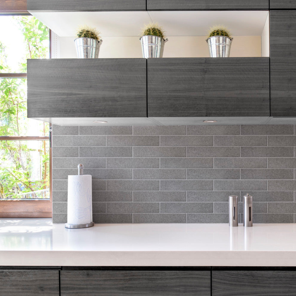 Muretto Grigio Glossy Porcelain Floor and Wall Tile