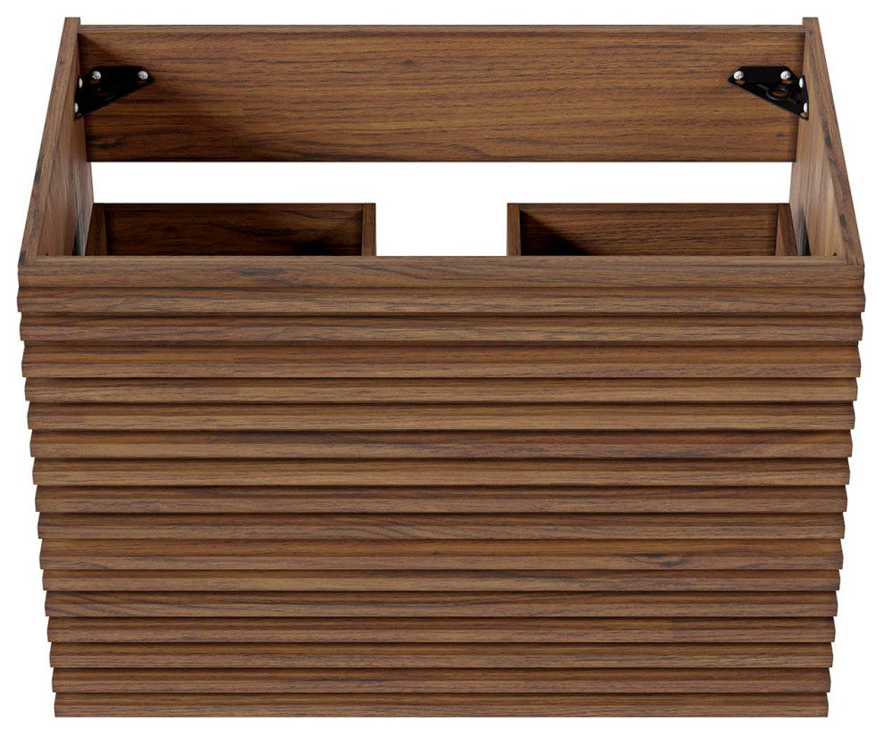 Render 30" Wall-Mount Bathroom Vanity, Walnut