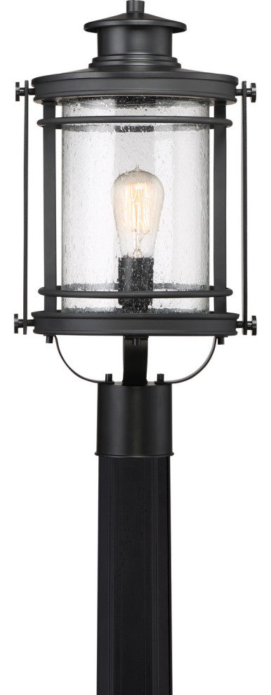 Booker 1-Light Outdoor Lantern, Mystic Black