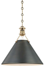 Metal No.2 Large Pendant, Antique Distressed Bronze