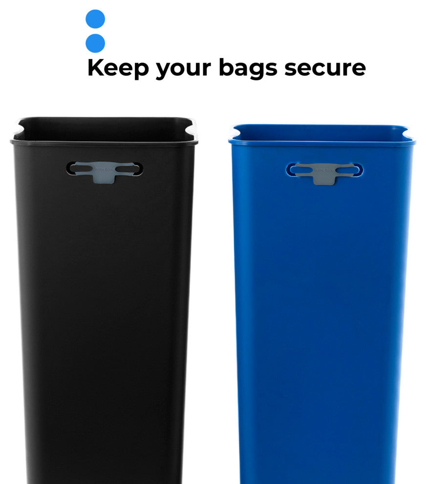 Home Zone Living 13 Gallon Kitchen Trash Can, Dual Compartment Recycle, 50 Liter