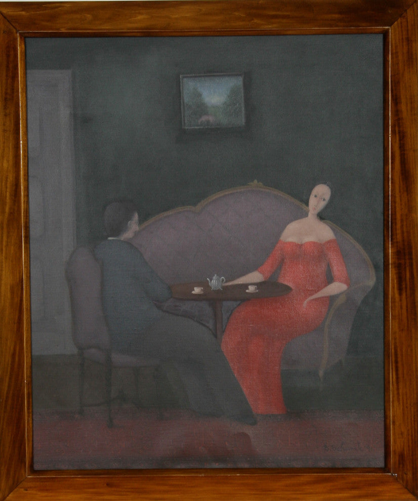 Branko Bahunek "Untitled, Couple" Oil Painting