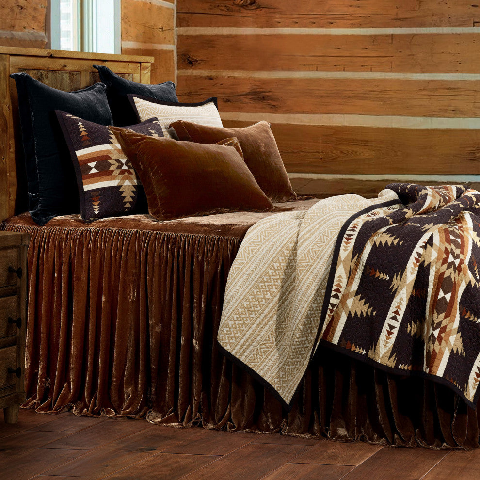 3-Piece Yosemite Western Aztec Reversible Quilt Set, King