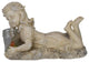 14" Lounging Girl Solar Powered LED Patio Garden Statue