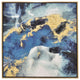 Plutus Brands Painting With Frame-Oil On Canvas, Blue Natural Fiber