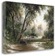 Animals at the Creek 4 Giclee Wrap Canvas Wall Art