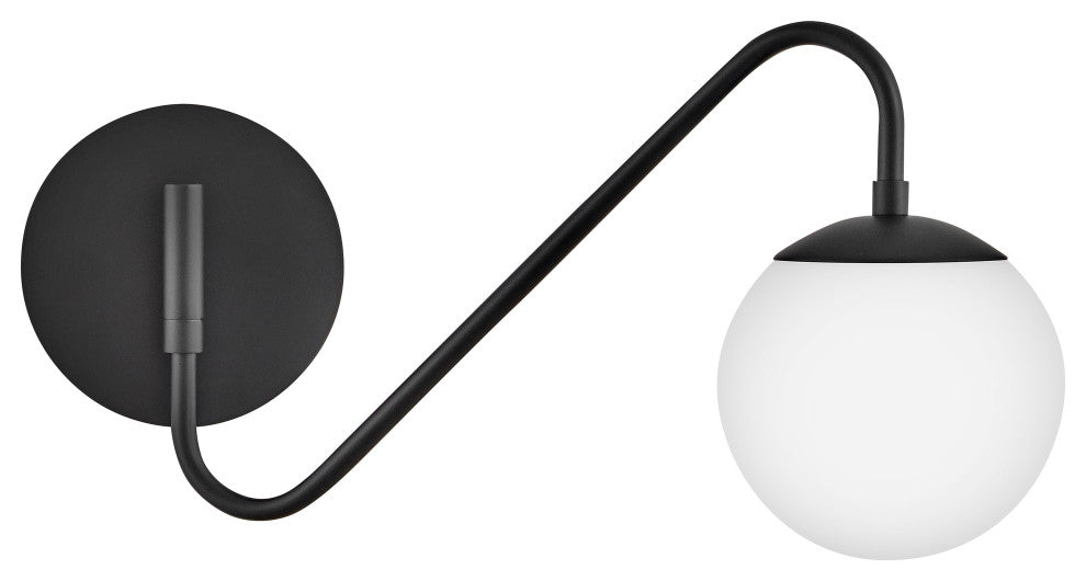 Lark Dottie Small Single Light Sconce, Black