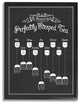 Stupell Industries Perfectly Steeped Tea Chalkboard Vintage Sign, 24"x30", Black