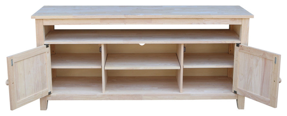 Entertainment / TV Stand with 2 Doors - Unfinished