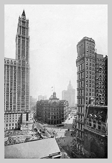 New York City, 1911 #1- Gallery Wrapped Canvas Art 28" x 42"