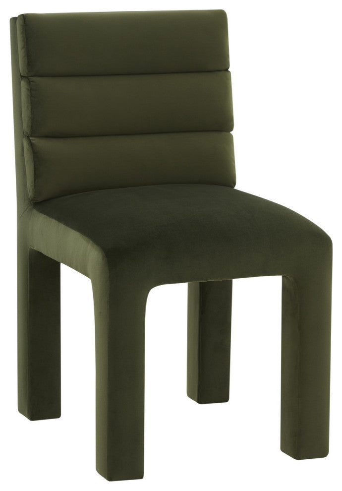 Safavieh Couture Pietro Tufted Dining Chiar, Forest Green
