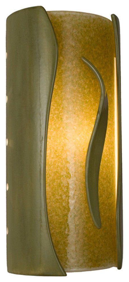 Flare Wall Sconce, Sagebrush and Moss, Bulb Type: E12