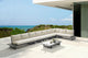 Maldives Cream Water Resistant Fabric Outdoor Patio Modular Sectional