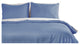 Lotus Home Water and Stain Resistant Duvet Cover Mini Set, Smoke Blue, Twin