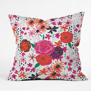 Vy La Bloomimg Love 1 Outdoor Throw Pillow