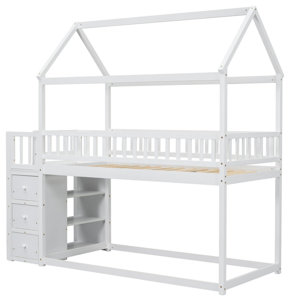 Gewnee TWIN/TWIN HOUSE BUNK BED