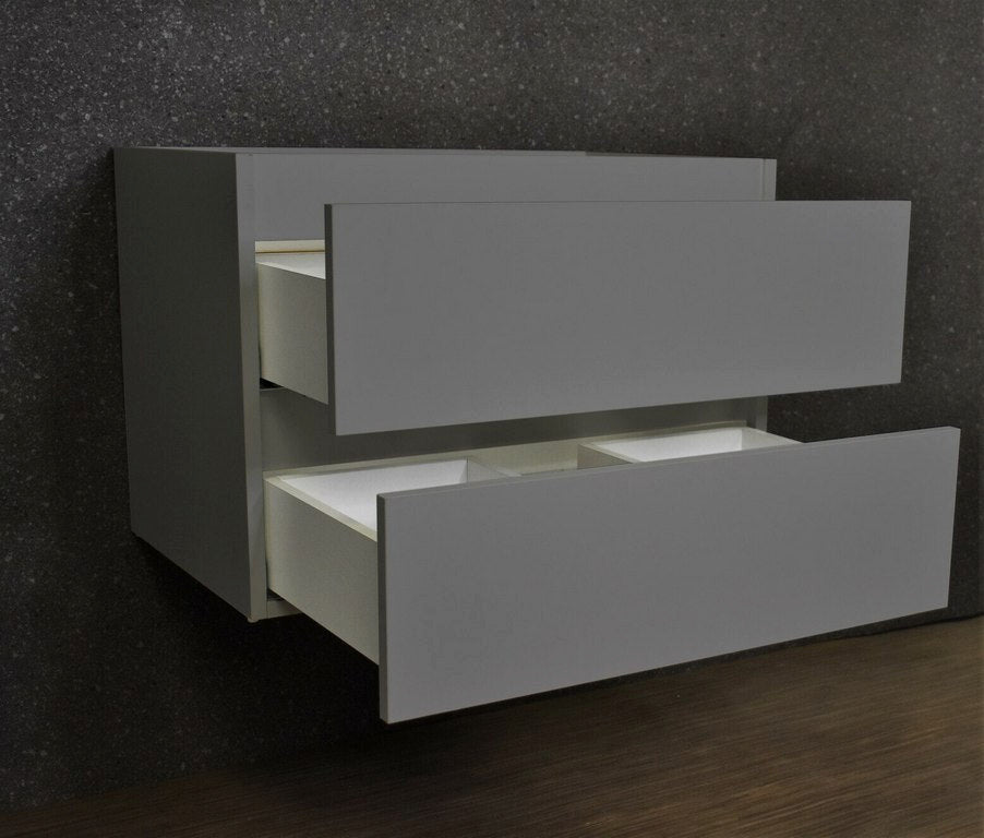 Salt 20Dx30" Floating Bathroom Vanity, Gray, Cabinet Only