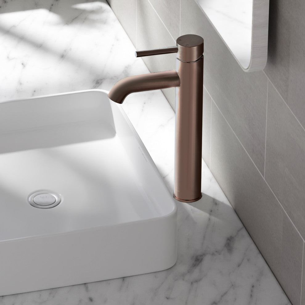 Ivy Single Hole Single Handle High Arc Bathroom Faucet, Oil Rubbed Bronze