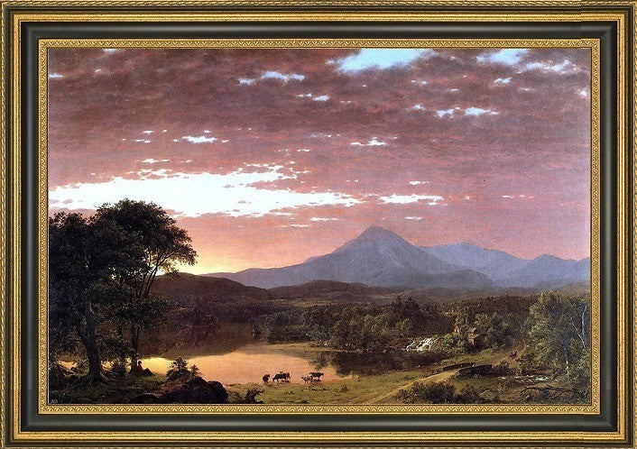 Frederic Edwin Church Mount Ktaadn (Mount Katahdin) Framed Canvas Print, 16"x24"