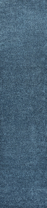 Haze Solid Low-Pile Turquoise 2 ft. x 16 ft. Runner Rug