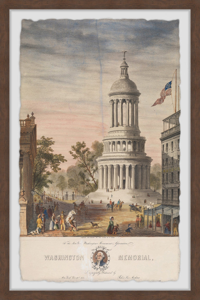 "Old White Tower" Framed Painting Print, 12x18