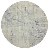 Blossom Fantasia Ivory 16" Round Pebble Placemat, Set of 4