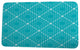 Upscale Getaway Dots and Dashes Geometric Print Bath Mat, Aqua, 21"x34"