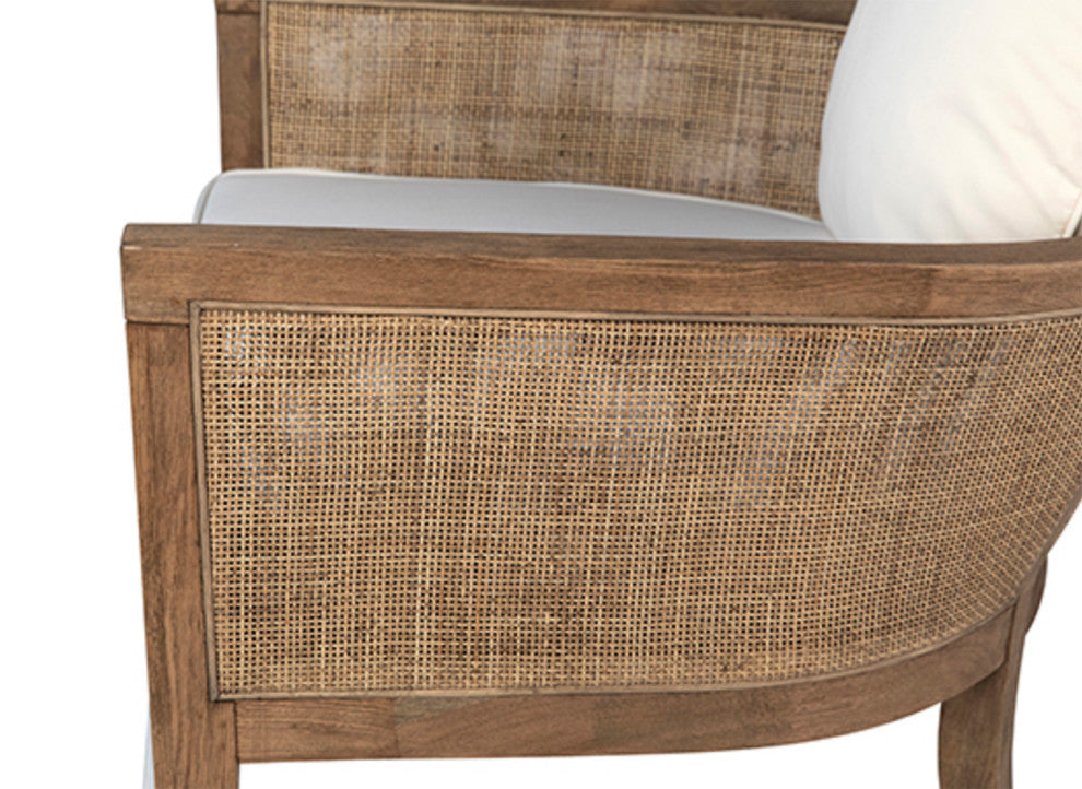Cane and Oak Arm Chair