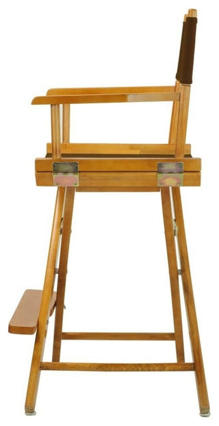 024" Director's Chair Honey Oak Frame-Brown Canvas