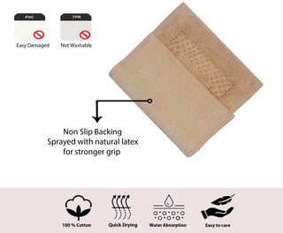 Classy Bath Rugs Set, 24"x40" Rectangle, Linen