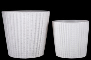 UTC44232 Ceramic Pot Matte White