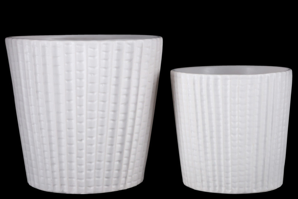 UTC44232 Ceramic Pot Matte White