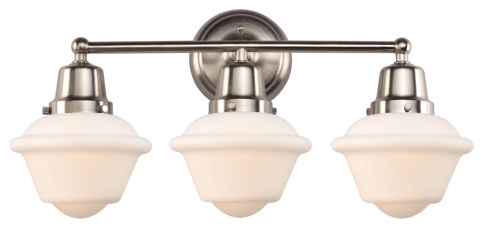 Innovations 623-3W-SN-G531 3-Light Bath Vanity Light, Brushed Satin Nickel