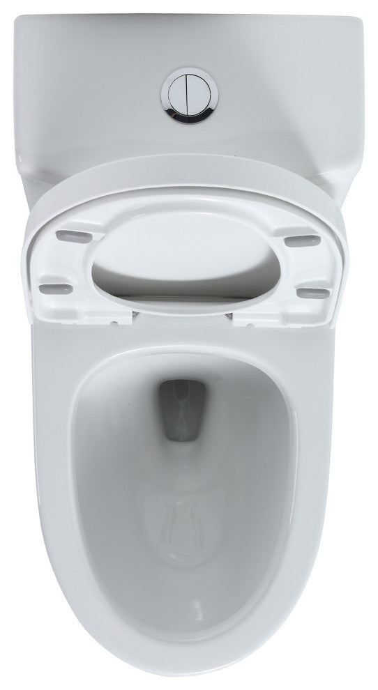 28 Inch Ceramic One Piece Toilet With Soft Close Seat