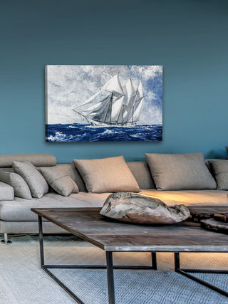 "Choppy Sea" Painting Print on Wrapped Canvas