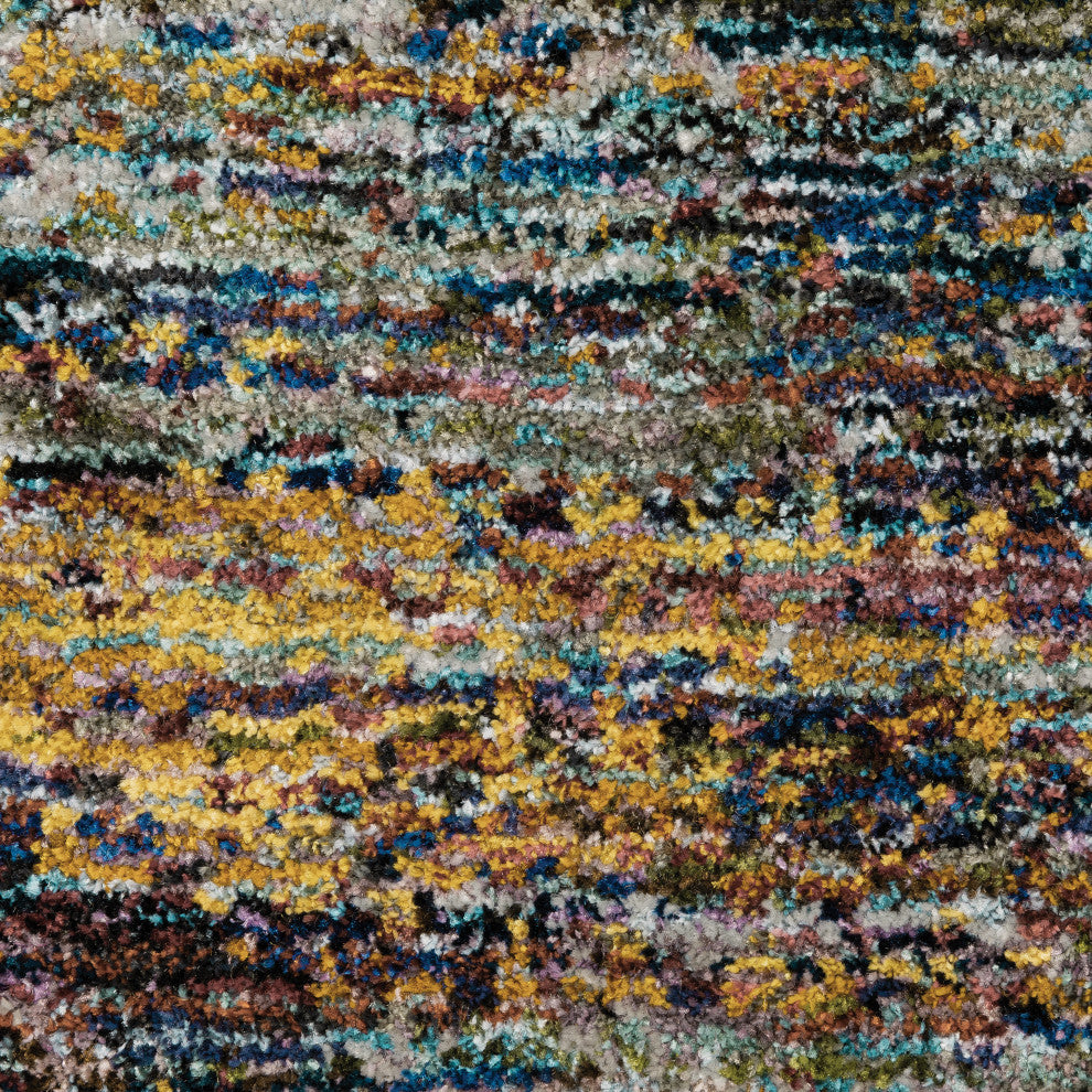 Oriental Weavers Atlas Collection Multi Abstract Indoor Area Rug 7'10" RND