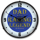 1811869 Dad the Racing Legend Clock